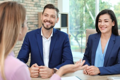 Human resources conducting job interview
